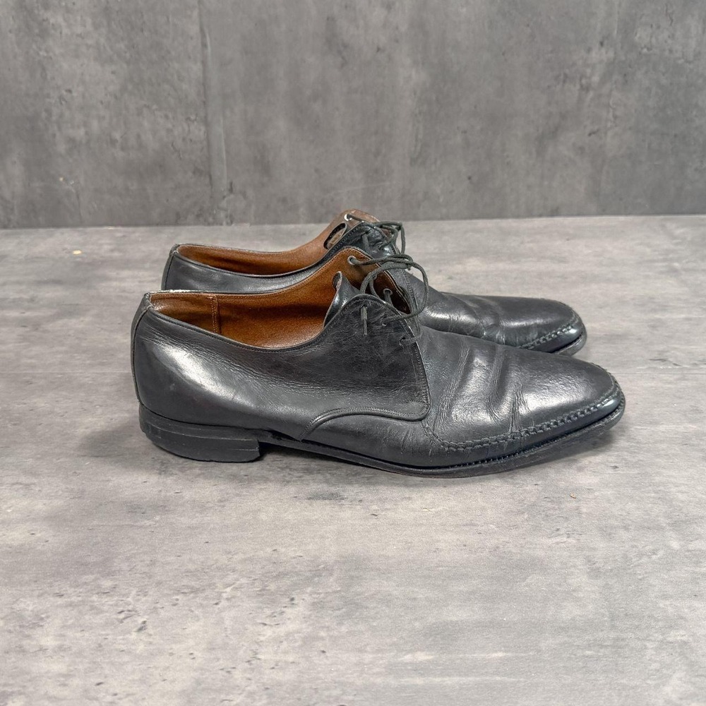 Vintage VTG 1990's 90's Oxford Wing Tip Black Shoes